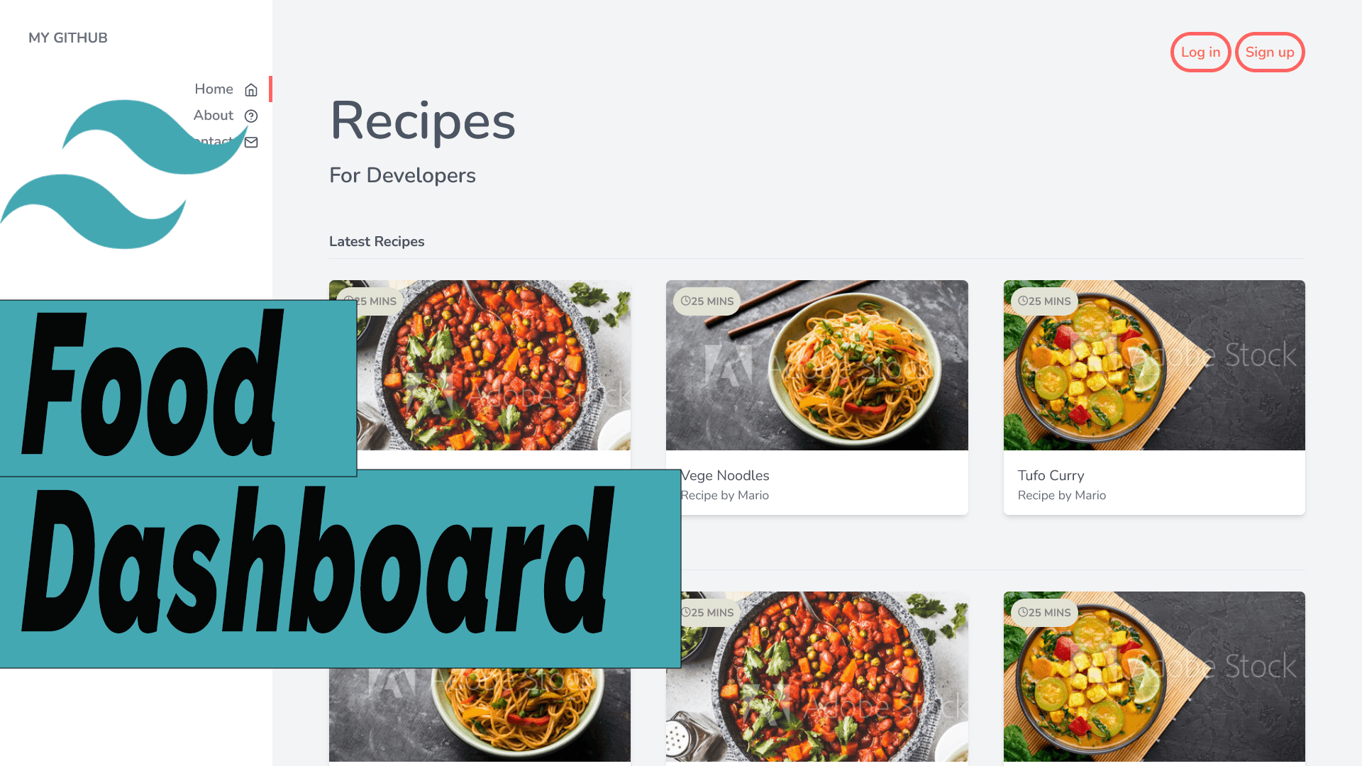 Food dashboard