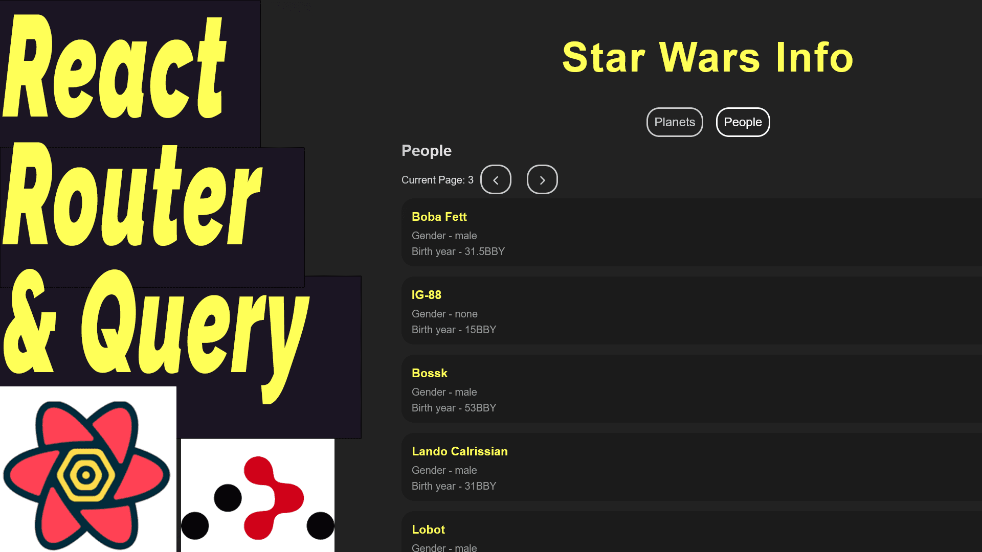 Starwars Info App
